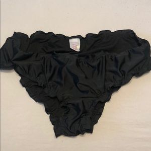 Xhilaration Ruffled Black Bikini Bottom